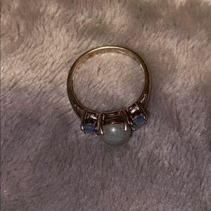 Blue stone ring